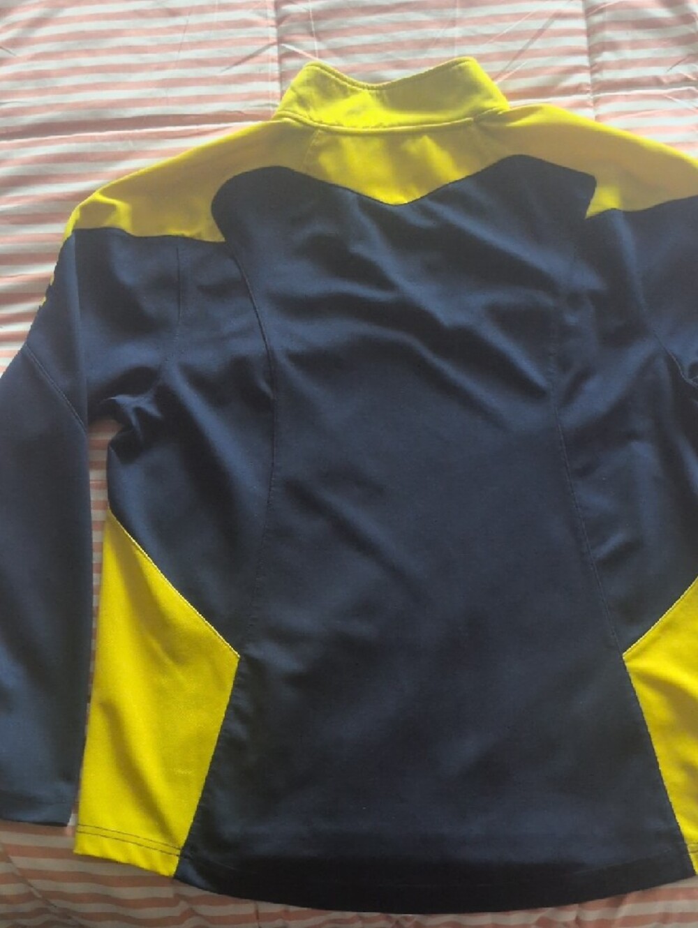 adidas Michigan Navy and Yellow Lightweight Jacket - Picture 5 of 5